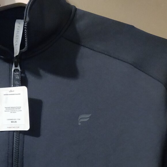 Fabletics Black Barrier Oversized Scuba 1/2 Zip Pullover NEW WITH TAGS SMALL - Picture 8 of 9
